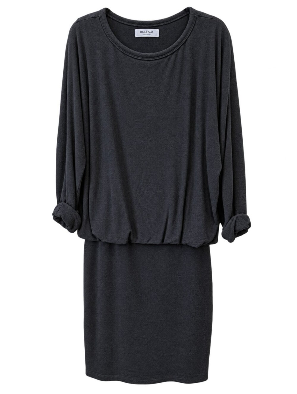 BAILEY 44 black soft drop waist modal 3/4 sleeve dress size XS